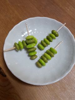 枝豆☆冷凍茶豆で可愛い2色枝豆♡お弁当-レシピのメイン写真