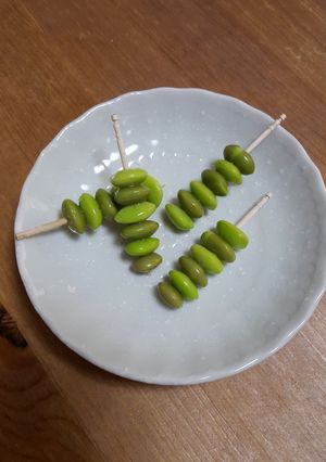枝豆☆冷凍茶豆で可愛い２色枝豆♡お弁当-レシピのメイン写真