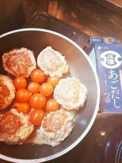 あごだしつゆで和風ハンバーグ-レシピのメイン写真