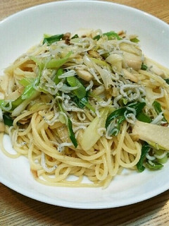 白だしで簡単!しらすとネギのパスタ-レシピのメイン写真