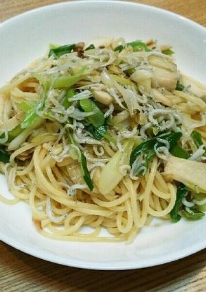 白だしで簡単！しらすとネギのパスタ-レシピのメイン写真