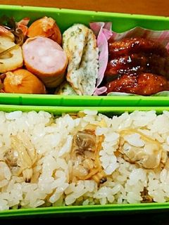 ♥あさりごはん弁当♥-レシピのメイン写真