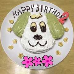 わんわんの誕生日ケーキ！-レシピのメイン写真