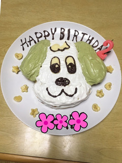 わんわんの誕生日ケーキ!-レシピのメイン写真