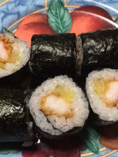 アシアカエビフライとたくあんの巻き寿司-レシピのメイン写真