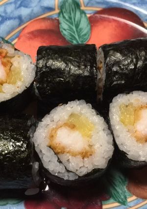 アシアカエビフライとたくあんの巻き寿司-レシピのメイン写真