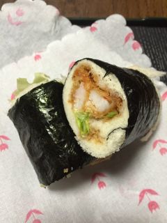 アシアカエビフライのパン包みのり巻き-レシピのメイン写真