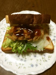 ちりめんじゃこのかき揚げサンド-レシピのメイン写真