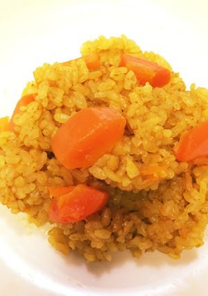簡単！ニンジンカレーピラフ ライタ添え-レシピのメイン写真