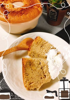 ほうじ茶deシフォンケーキ-レシピのメイン写真