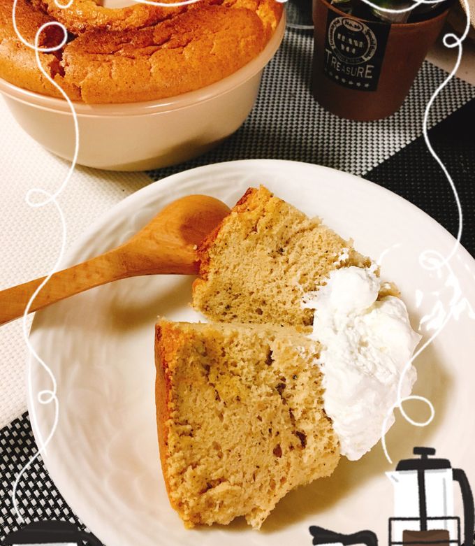 ほうじ茶deシフォンケーキ by クックloveまま☆ 【クックパッド】 簡単