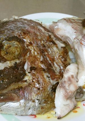 適当な鯛の兜（頭の部分）焼き-レシピのメイン写真