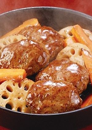 和風煮込みハンバーグ-レシピのメイン写真
