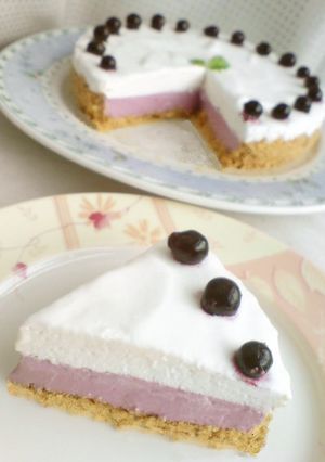 カシス☆ヨーグルトレアチーズケーキ-レシピのメイン写真