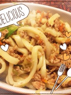 白だしで♪和風焼きうどん-レシピのメイン写真