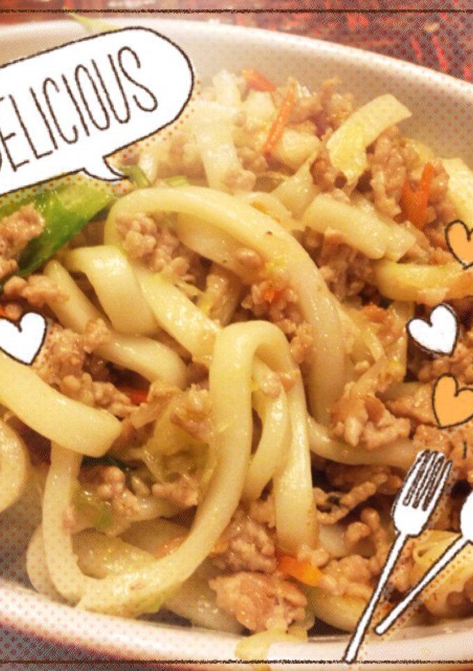 白だしで♪和風焼きうどん-レシピのメイン写真