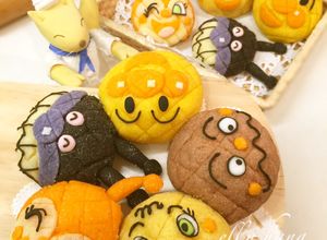 メロンパンdeコッタ・ちぎりアンパンマン-レシピのメイン写真