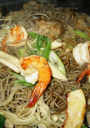 カリッつる！かた焼き“蕎麦”[瓦蕎麦風]-レシピのメイン写真
