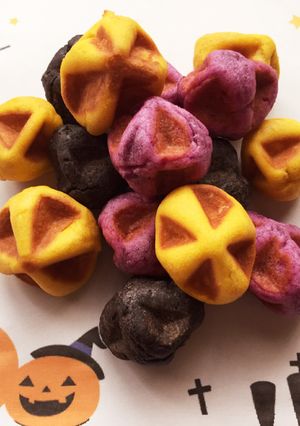 ハロウィンに❕簡単ワッフルクッキー❤-レシピのメイン写真