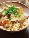 美味♡きのこ・人参・ひき肉の炊き込みご飯
