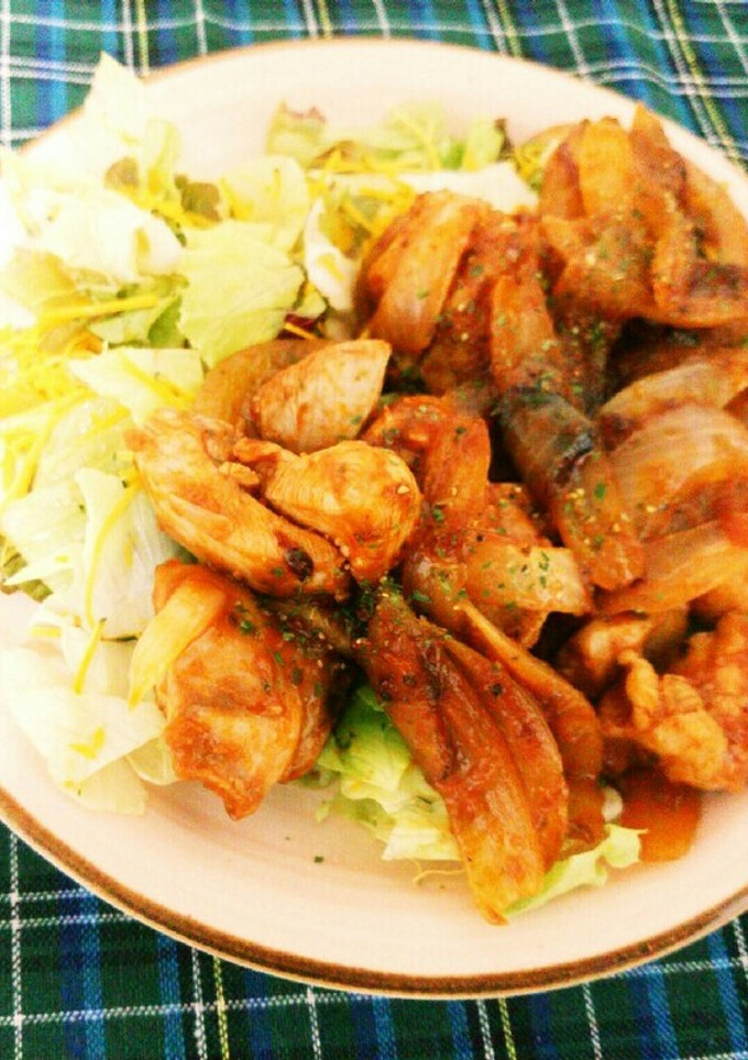 鶏肉とたまねぎのトマトソース炒め-レシピのメイン写真