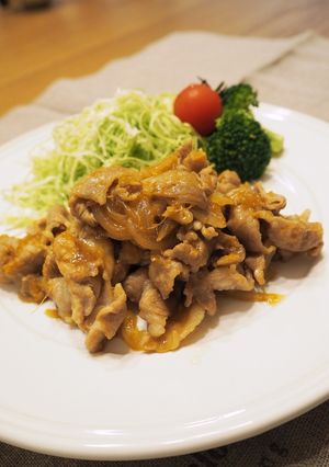 豚肉と玉ねぎの生姜焼き。-レシピのメイン写真
