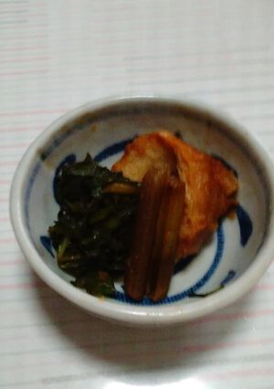 あごだしつゆで　簡単ふきと油麩の煮物-レシピのメイン写真