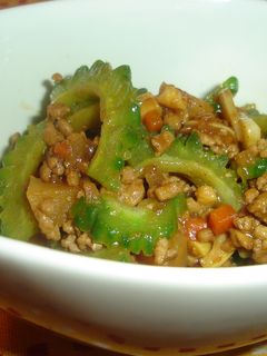 ゴーヤのキーマカレー炒め☆-レシピのメイン写真