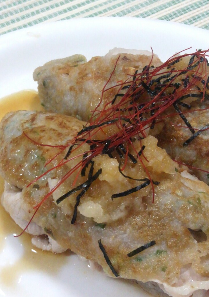 ネギ焼き巻きの豚キムチ-レシピのメイン写真