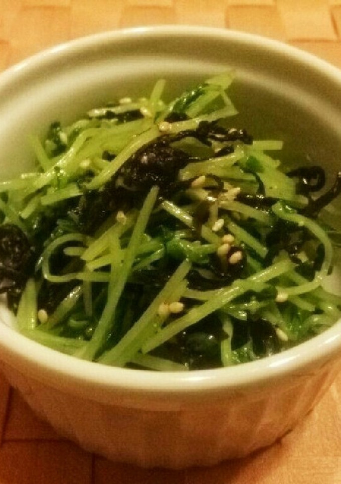 ◆簡単副菜♡ごま香る豆苗の塩昆布和え◆-レシピのメイン写真