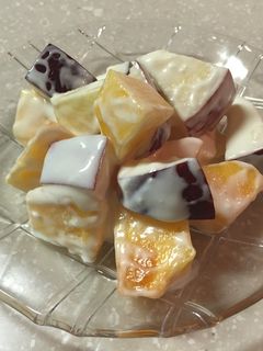 秋のフルーツサラダ 柿 梨 りんご-レシピのメイン写真