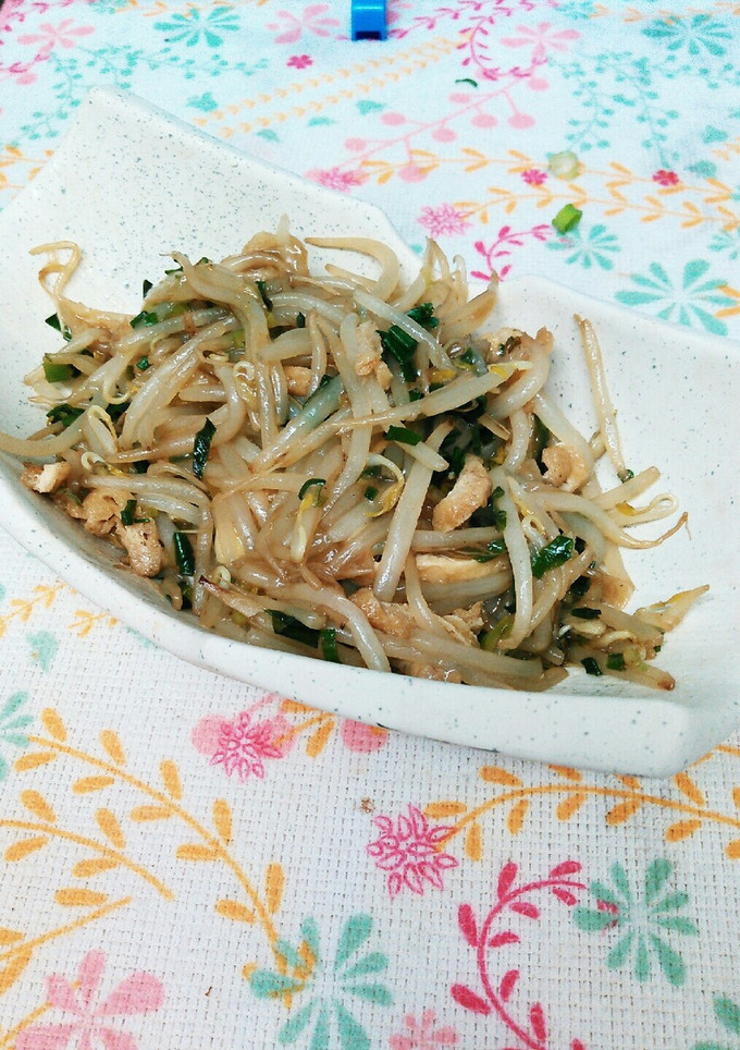 節約レシピ☆油揚げとネギのもやし炒め-レシピのメイン写真