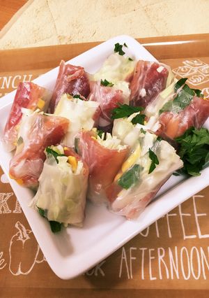 大好評な生春巻き♡野菜たくさん♡-レシピのメイン写真