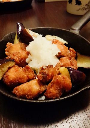 ささみとナスの竜田揚げ(大根おろし添え)-レシピのメイン写真