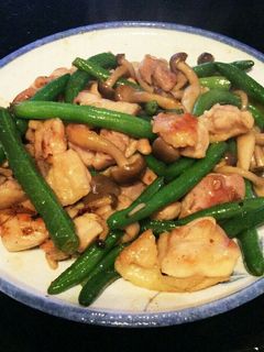 簡単!鶏肉とインゲンのバター醤油炒め☆-レシピのメイン写真