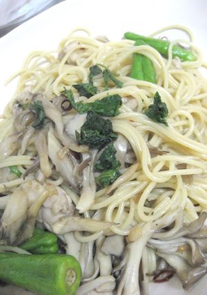和風パスタ大葉にんにく醤油風-レシピのメイン写真