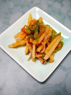 レンジで簡単!筍ししとうのたらこ和え-レシピのメイン写真