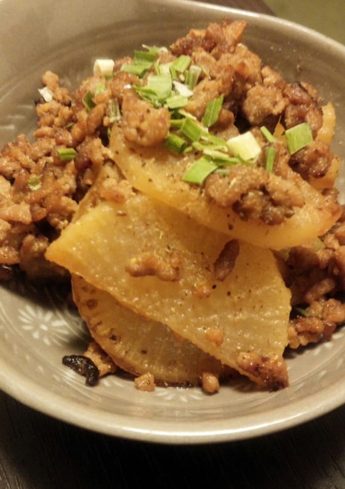 大根と挽き肉の味噌炒め煮-レシピのメイン写真