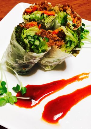 残りものでOK!ひき肉の簡単生春巻き-レシピのメイン写真