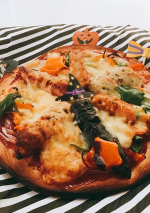 ハロウィンに★おばけピザパーティー-レシピのメイン写真