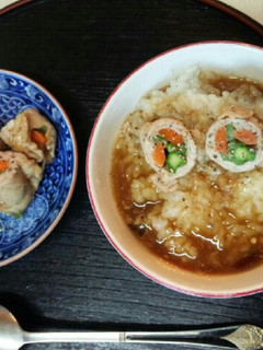 肉巻・あんかけ粥(血管ダイエット943)-レシピのメイン写真