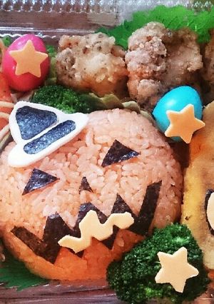 卵焼き好き★ハロウィンぐでたま★キャラ弁-レシピのメイン写真