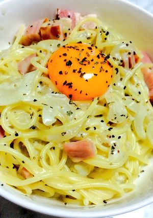豆乳カルボナーラ-レシピのメイン写真