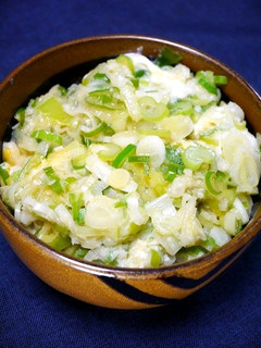 風邪予防!たっぷり葱のレンチン丼-レシピのメイン写真