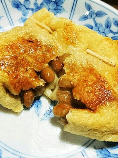 納豆チーズの油揚げ焼き☆-レシピのメイン写真