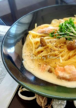 鮭ときのこのワンポットクリームパスタ-レシピのメイン写真