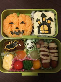 ハロウィンキャラ弁-レシピのメイン写真