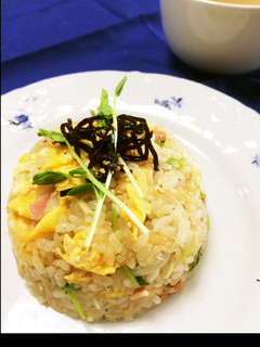 豆苗としらすde栄養満点チャーハン-レシピのメイン写真