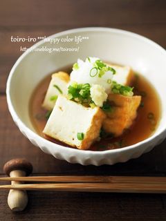 厚揚げを使うと楽ちん!揚げ出し豆腐風-レシピのメイン写真