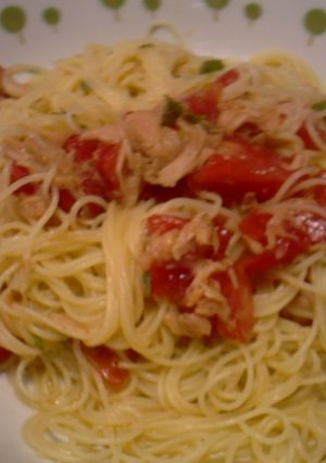 簡単☆冷製トマトパスタ-レシピのメイン写真